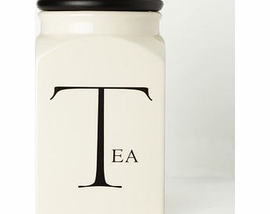 Script Tea Jar, cream 677560005