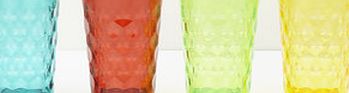 Bhs Set of 4 Faceted Highballs, multi 9578679530