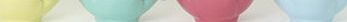 Bhs Set of 4 Solid Melamine Flower Bowls with Spoon,