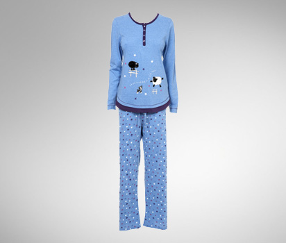 bhs Sheep walking jersey pyjama set