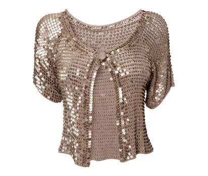 bhs Short sleeve sequin bolero