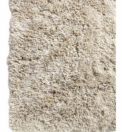 Bhs Silver Capri shaggy shimmer rug 100x150cm,