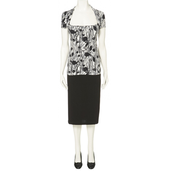 bhs Sketchy flower print shrug