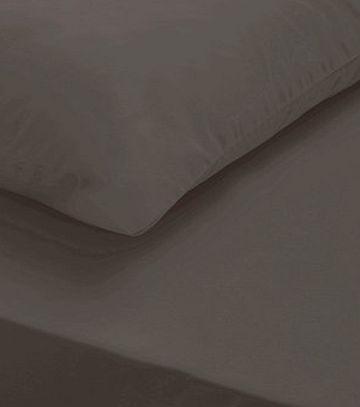 Bhs Slate Ultrasoft Fitted Sheet, slate 1893971387