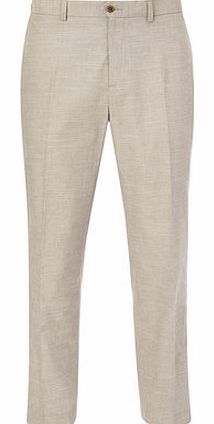 Stone Cotton Trousers, Cream BR65C01ENAT