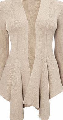 Bhs Stone Marl Waterfall Cardigan, stone marl