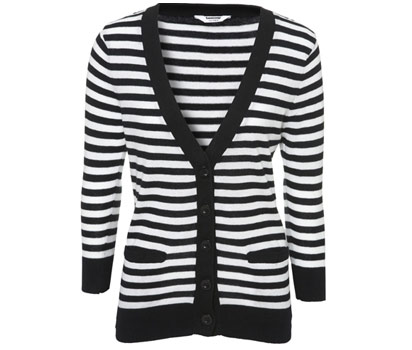bhs Stripe boyfriend cardigan