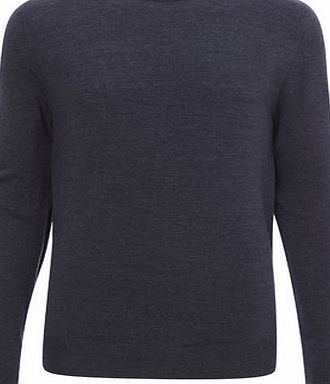 Bhs Supersoft Crew Neck Denim Blue, DENIM BLUE