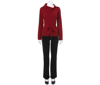 bhs Supersoft split neck tunic jumper
