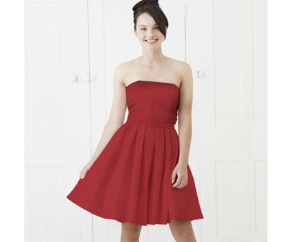 bhs Titania red teen prom dress