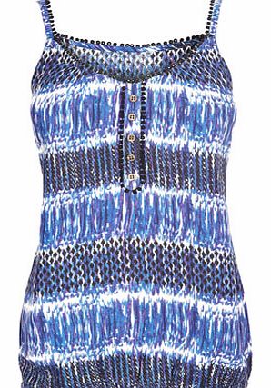 Bhs Tonal Blue Cami Top, blue 3390841483