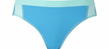 Turquoise Multi Sports Bikini Bottom, Turquoise