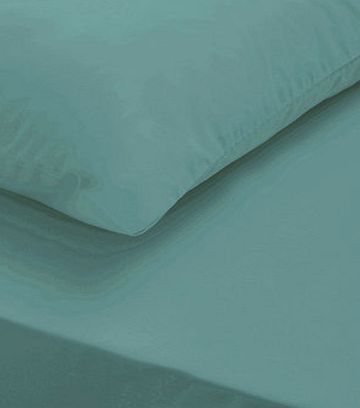 Bhs Turquoise Ultrasoft Fitted Sheet, Turquoise
