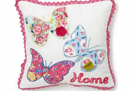 Vintage mini butterfly cushion, pink 1867090528