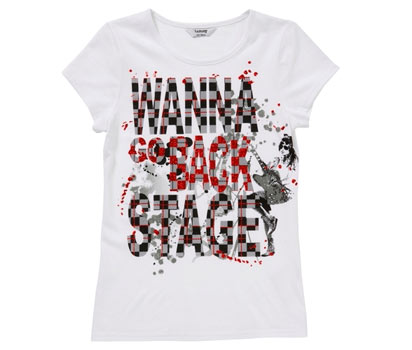 bhs Wanna go back stage slogan tee