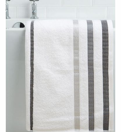 White Linear Weft Bath Sheet, white 1925650306