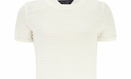Bhs White Textured T Shirt, white 19121430306