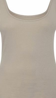 Bhs Womens Beige Scoop Neck Vest, beige 2424010431