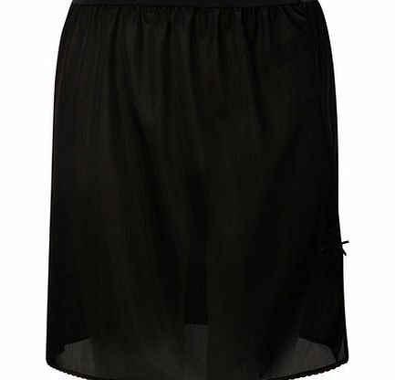 Bhs Womens Black Cling Resist 18`` Half Slip, black