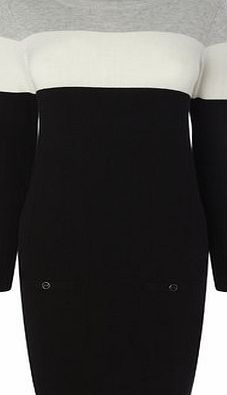 Bhs Womens Black Colour Block Tunic, Black 587351369