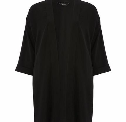 Bhs Womens Black Crepe Jacket, black 19124898513