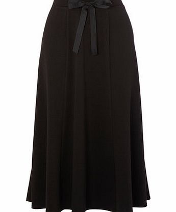 Womens Black Grosgrain Skirt, black 18920080137