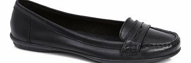 Bhs Womens Black Hush Puppies Ceil Penny Moccasin