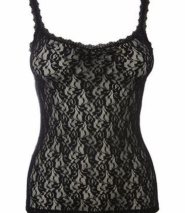 Bhs Womens Black Lace Vest, black 4803728513