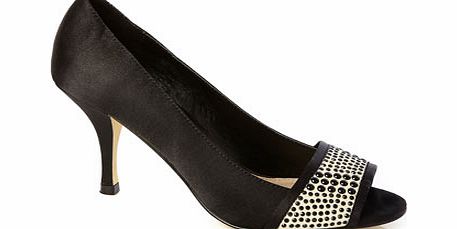 Bhs Womens Black Occasion Embellished Dot Front