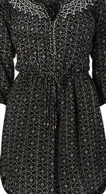 Bhs Womens Black Smocked Gypsy Dress, black 3391193866