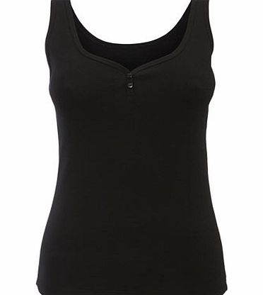 Bhs Womens Black Sweetheart Vest, black 2420838513
