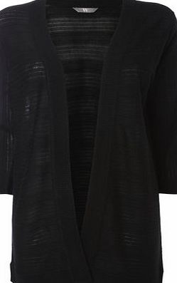 Bhs Womens Black Thick/Thin Cardi, black 588618513