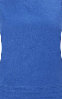 Bhs Womens Bluebell Linen Shell Top, bluebell