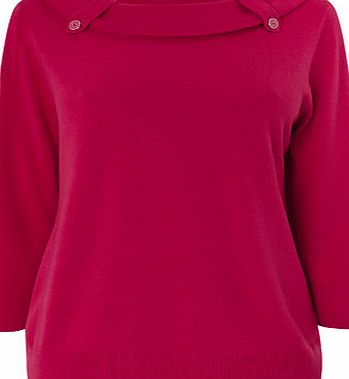 Bhs Womens Bright Pink Bardot Neckline Supersoft