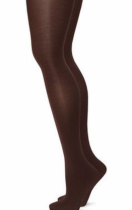 Bhs Womens Chocolate 2 Pack Great Value 40 Denier
