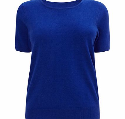 Bhs Womens Cobalt Supersoft Short Sleeve Crew