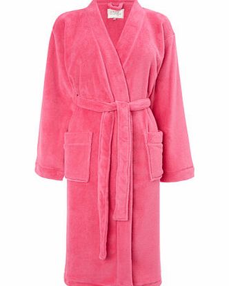 Bhs Womens Coral Great Value Kimono Dressing Gown,