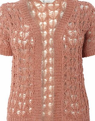 Bhs Womens Coral Tape Yarn Shrug, coral 588223641
