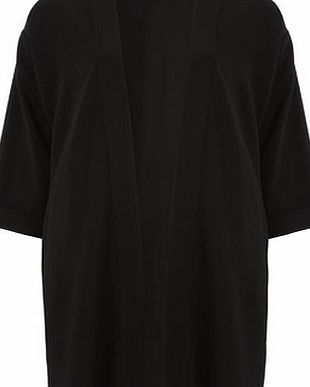 Bhs Womens Dorothy Perkins Black Crepe Jacket, black