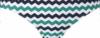 Bhs Womens Green And White Great Value Chevron Print