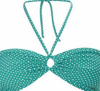 Bhs Womens Green And White Great Value Spot Print