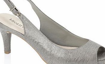 Bhs Womens Grey Platform Sling Back Shoe, grey