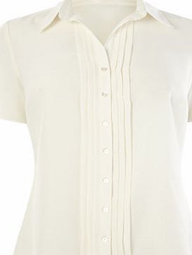 Bhs Womens Ivory Short Sleeved Chiramen Shirt, ivory