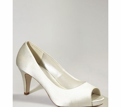 Bhs Womens Ivory Wedding Collection Satin Platform