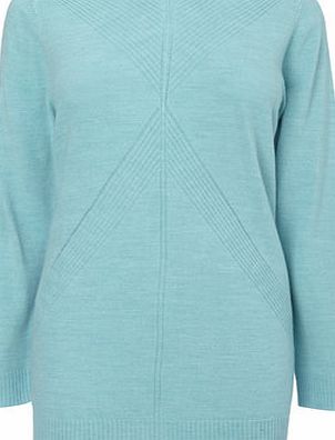 Bhs Womens Jade Supersoft Chevron Jumper, jade