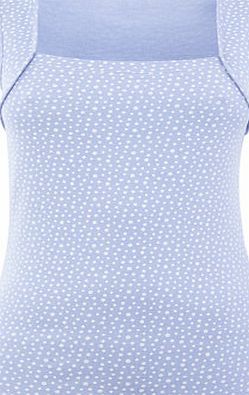 Bhs Womens Lavender Spot Square Neck Vest, lavender