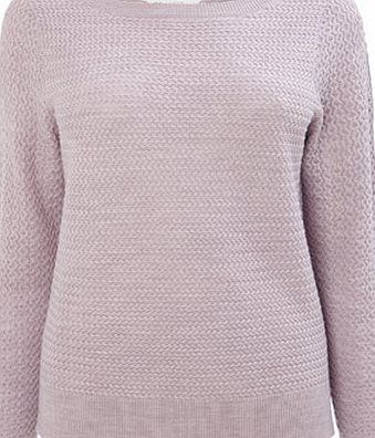 Bhs Womens Lilac Supersoft Stitch Jumper, lilac