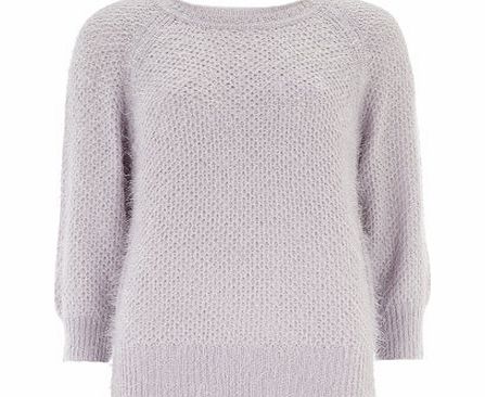 Bhs Womens Lilac Textured Stitch Jumper, purple