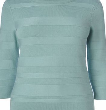 Bhs Womens Mint Self Stripe Jumper, mint 587331678