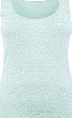 Bhs Womens Mint Spot Print Scoop Vest, mint 2424788942